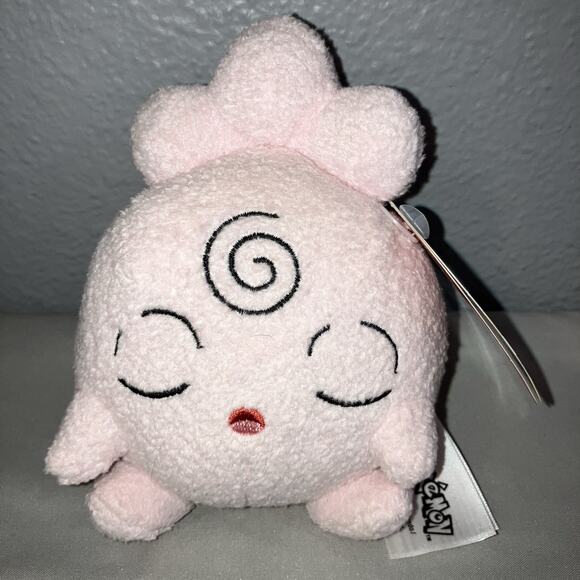 Pokemon Plush Igglybuff Sleeping Pink Plushie Stuffed Toy Nintendo Doll Cuties - Picture 1 of 5
